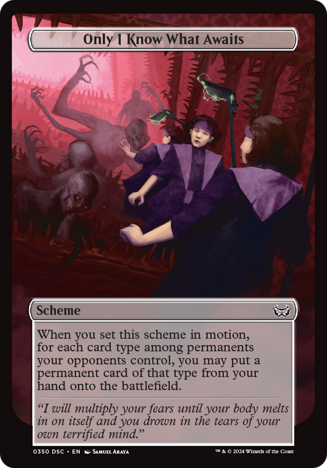 Only I Know What Awaits (Full Art) (A:DSC-350) [Duskmourn: House of Horror Commander]