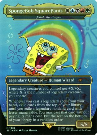 SpongeBob SquarePants - Jodah, the Unifier (Rainbow Foil) (SLD-1932) [Secret Lair Drop Series] Foil