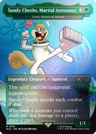 Sandy Cheeks, Martial Astronaut - Toski, Bearer of Secrets (Rainbow Foil) (SLD-1930) [Secret Lair Drop Series] Foil