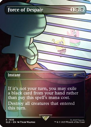 Force of Despair (Rainbow Foil) (SLD-1936) [Secret Lair Drop Series] Foil