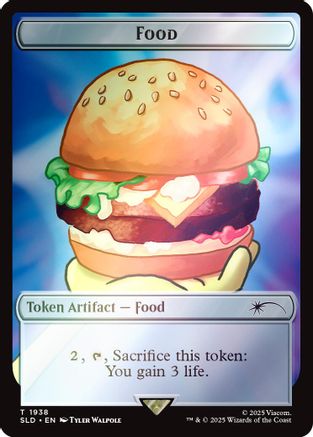 Food Token (SLD-1938) (Rainbow Foil) [Secret Lair Drop Series] Foil