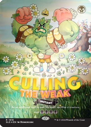 Culling the Weak (Rainbow Foil) (SLD-1818) [Secret Lair Drop Series] Foil