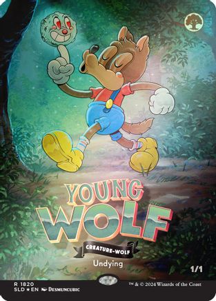Young Wolf (Rainbow Foil) (SLD-1820) [Secret Lair Drop Series] Foil