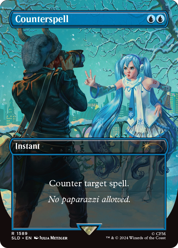 Counterspell (SLD-1589) (Borderless) [Secret Lair Drop]