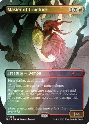 Master of Cruelties (Rainbow Foil) (SLD-1565) [Secret Lair Drop Series] Foil