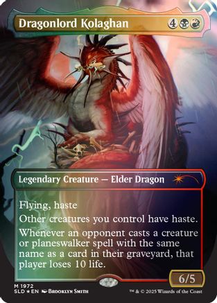 Dragonlord Kolaghan (SLD-1972) (Rainbow Foil) [Secret Lair Drop Series] Foil