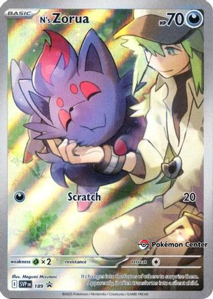 N's Zorua (Pokemon Center Exclusive) (189) [SV Scarlet & Violet Promo Cards] Holofoil - Promo