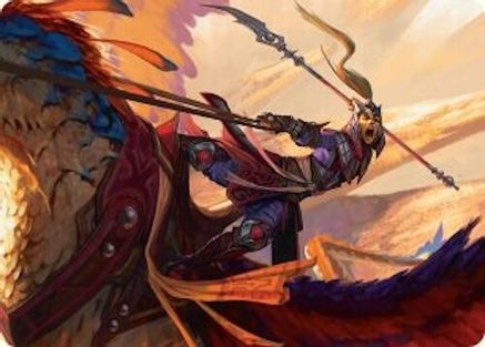 Dragonback Lancer Art Card (3/54) (AATDM-003) [Art Series: Tarkir: Dragonstorm]