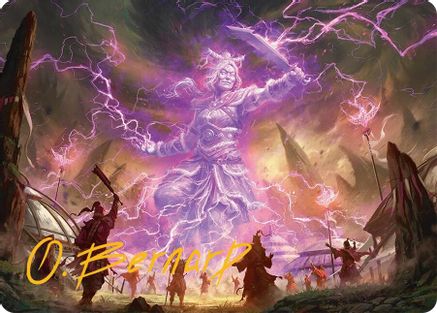 Smile at Death Art Card (4/54) (Gold-Stamped Signature) (AATDM-004) [Art Series: Tarkir: Dragonstorm]