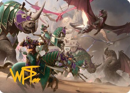 United Battlefront Art Card (5/54) (Gold-Stamped Signature) (AATDM-005) [Art Series: Tarkir: Dragonstorm]