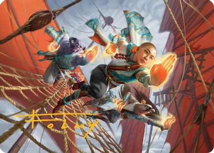 Aligned Heart Art Card (52/54) (Gold-Stamped Signature) (AATDM-052) [Art Series: Tarkir: Dragonstorm]