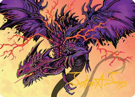 Stormshriek Feral Art Card (35/54) (Gold-Stamped Signature) (AATDM-035) [Art Series: Tarkir: Dragonstorm]