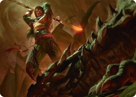 Sarkhan's Resolve Art Card (18/54) (AATDM-018) [Art Series: Tarkir: Dragonstorm]