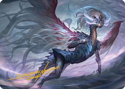 Shiko, Paragon of the Way Art Card (37/54) (Gold-Stamped Signature) (AATDM-037) [Art Series: Tarkir: Dragonstorm]