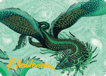 Teval, Arbiter of Virtue Art Card (38/54) (Gold-Stamped Signature) (AATDM-038) [Art Series: Tarkir: Dragonstorm]