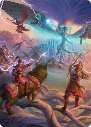 All-Out Assault Art Card (50/54) (AATDM-050) [Art Series: Tarkir: Dragonstorm]