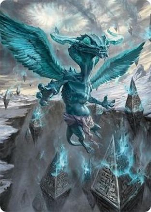 Ugin, Eye of the Storms Art Card (47/54) (AATDM-047) [Art Series: Tarkir: Dragonstorm]