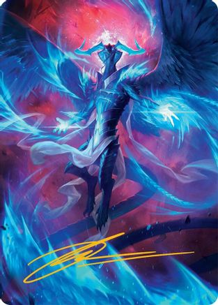 Ugin, Eye of the Storms Art Card (48/54) (Gold-Stamped Signature) (AATDM-048) [Art Series: Tarkir: Dragonstorm]