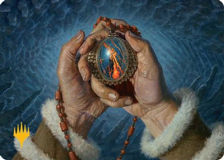 Mox Jasper Art Card (28/54) (Gold-Stamped Planeswalker Symbol) (AATDM-028) [Art Series: Tarkir: Dragonstorm]