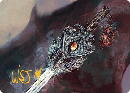 Dragonfire Blade Art Card (40/54) (Gold-Stamped Signature) (AATDM-040) [Art Series: Tarkir: Dragonstorm]