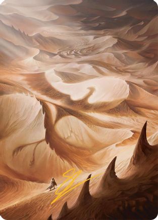 Plains Art Card (30/54) (Gold-Stamped Signature) (AATDM-030) [Art Series: Tarkir: Dragonstorm]