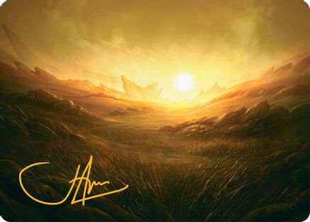 Plains Art Card (31/54) (Gold-Stamped Signature) (AATDM-031) [Art Series: Tarkir: Dragonstorm]