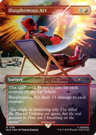 Blasphemous Act (SLD-1756) (Rainbow Foil) [Secret Lair Drop Series] Foil