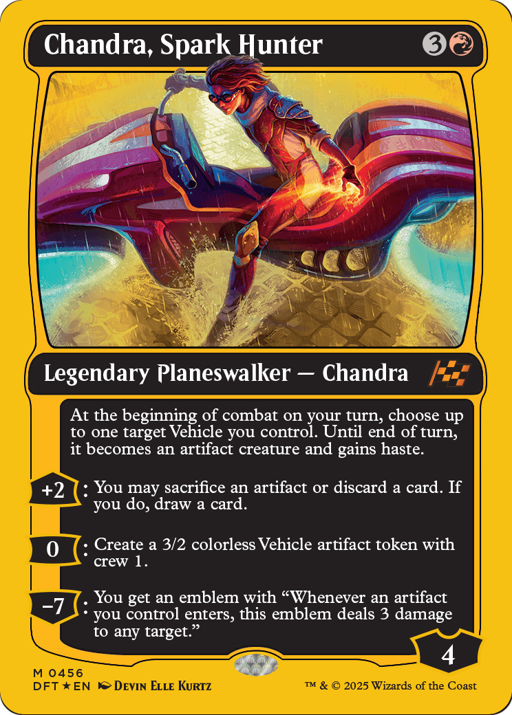 Chandra, Spark Hunter (First-Place Foil) (DFT-456) [Aetherdrift] Foil