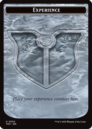 Experience // Treasure Double-Sided Token (TDC-34 // 16) [Commander: Tarkir: Dragonstorm]