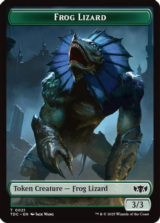 Frog Lizard // Dragon (0014) Double-Sided Token (TDC-21 // 14) [Commander: Tarkir: Dragonstorm]