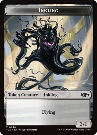 Inkling // Insect (0023) Double-Sided Token (TDC-28 // 23) [Commander: Tarkir: Dragonstorm]