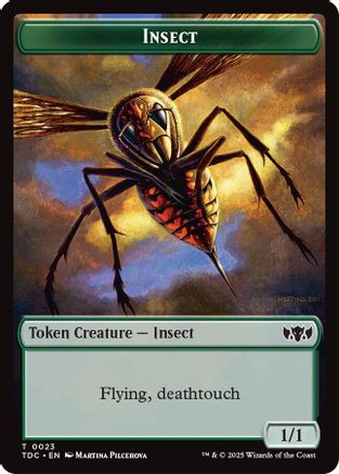 Insect (0023) // Wall Double-Sided Token (TDC-23 // 7) [Commander: Tarkir: Dragonstorm]