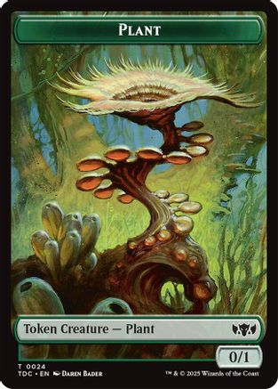 Plant // Goat Double-Sided Token (TDC-24 // 4) [Commander: Tarkir: Dragonstorm]