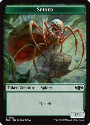 Spider // Bird Double-Sided Token (TDC-25 // 2) [Commander: Tarkir: Dragonstorm]