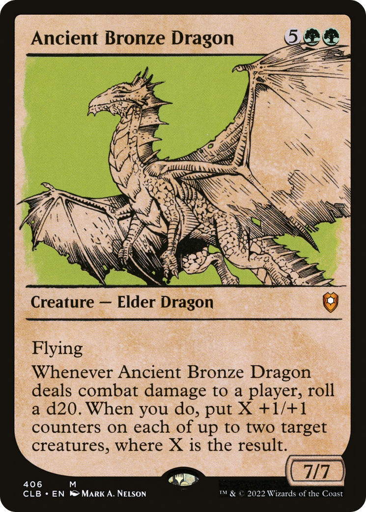 Ancient Bronze Dragon (Showcase) (CLB-406) [Commander Legends: Battle for Baldur's Gate]