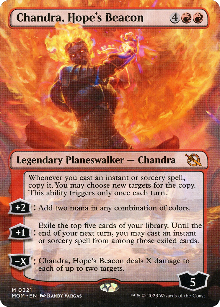 Chandra, Hope's Beacon (Borderless) (MOM-321) [March of the Machine]
