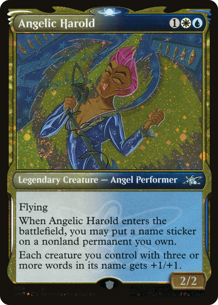Angelic Harold (Showcase) (Galaxy Foil) (UNF-506) [Unfinity] Foil