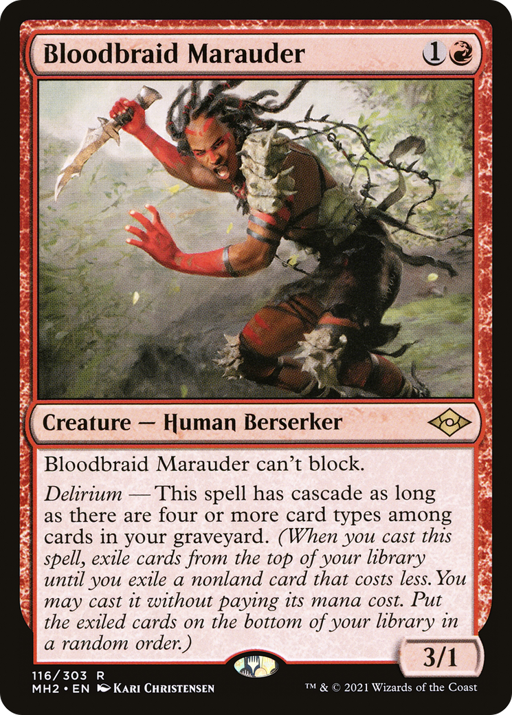 Bloodbraid Marauder (MH2-116) [Modern Horizons 2] Foil