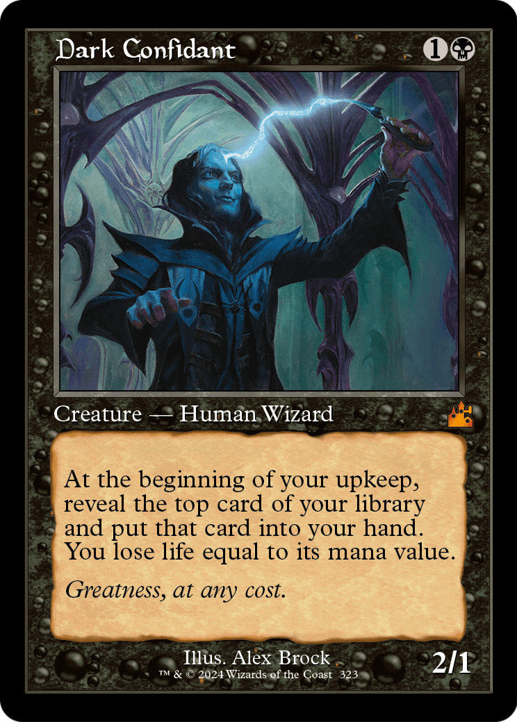 Dark Confidant (Retro Frame) (RVR-323) [Ravnica Remastered]