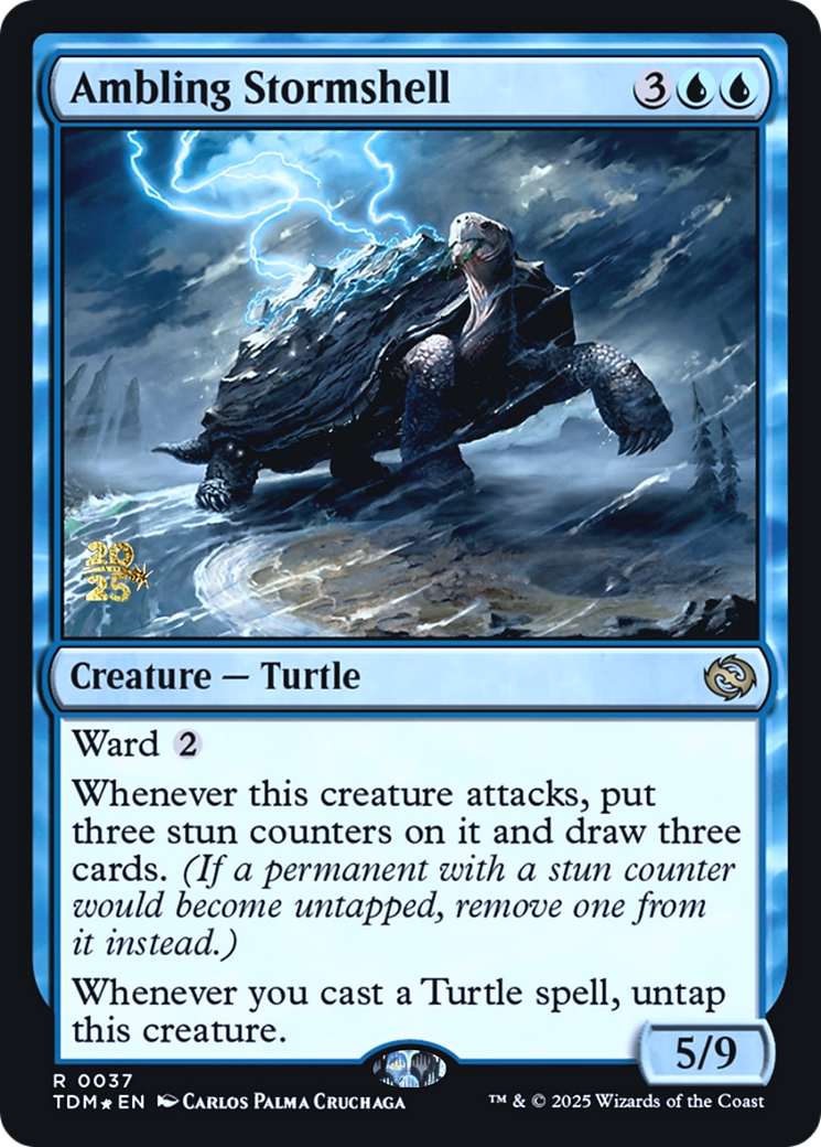 Ambling Stormshell (PRE-037) [Prerelease Cards] Foil