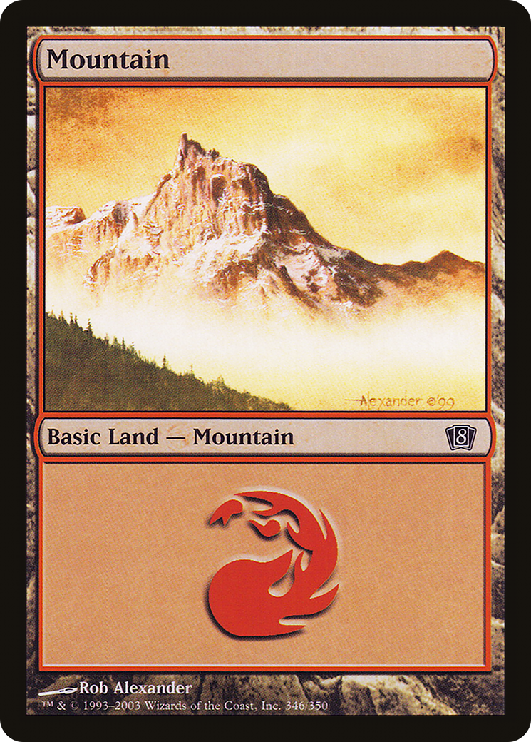 Mountain (8ED-346) [8th Edition] Foil