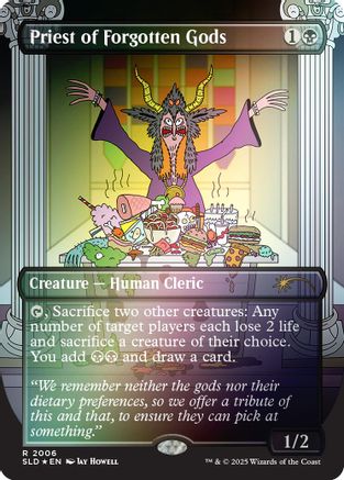 Priest of Forgotten Gods (Rainbow Foil) (SLD-2006) [Secret Lair Drop Series] Foil