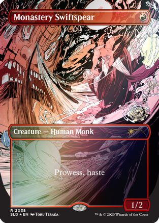 Monastery Swiftspear (SLD-2038) (Rainbow Foil) [Secret Lair Drop Series] Foil