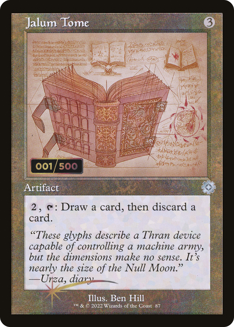 Jalum Tome (Schematic) (Serial Numbered) (BRR-087) [The Brothers' War Retro Artifacts] Foil