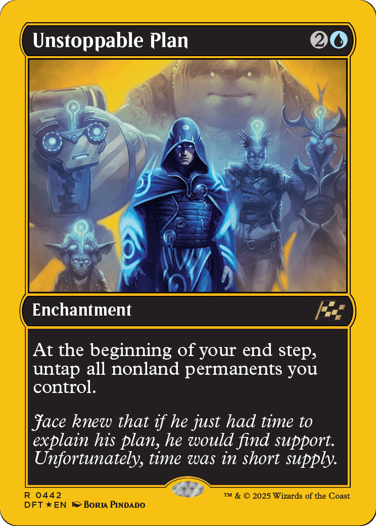Unstoppable Plan (First-Place Foil) (DFT-442) [Aetherdrift] Foil