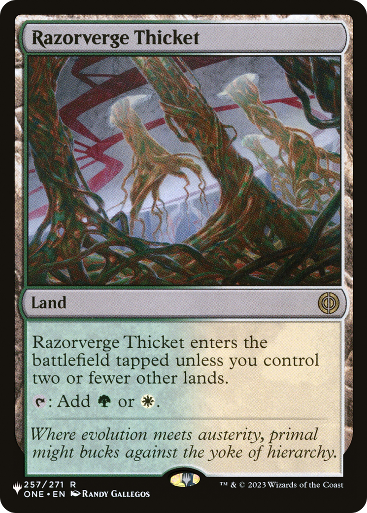 Razorverge Thicket (LIST-ONE-257) [The List Reprints]