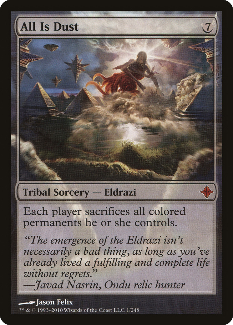 All Is Dust (ROE-001) [Rise of the Eldrazi] Foil