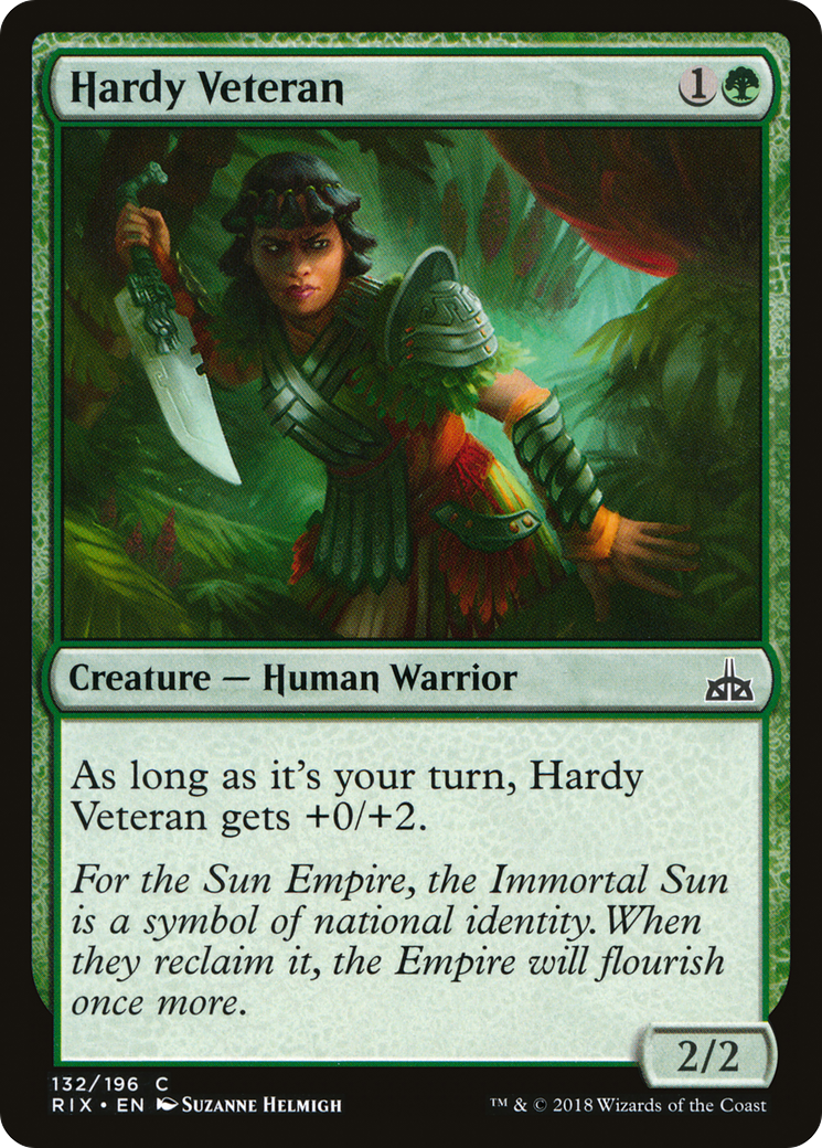 Hardy Veteran (RIX-132) [Rivals of Ixalan]