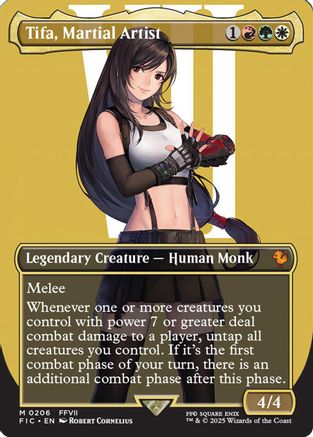 Tifa, Martial Artist (Borderless) (FIC-206) [Commander: FINAL FANTASY] Foil