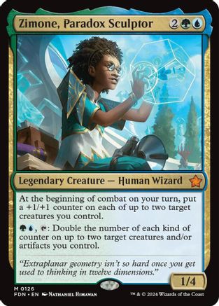 Zimone, Paradox Sculptor (PPTDM-126) [Promo Pack: Tarkir: Dragonstorm] Foil